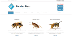 Desktop Screenshot of fearlesspestcontrol.com.au